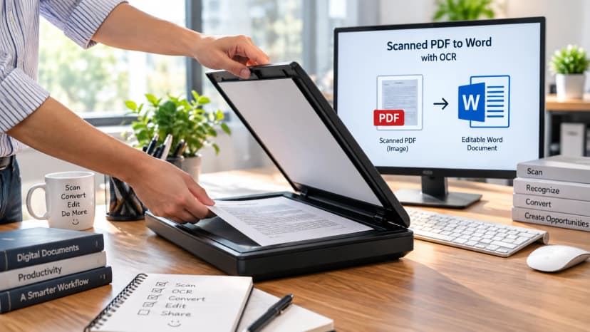 How to Convert Scanned PDF to Word With OCR