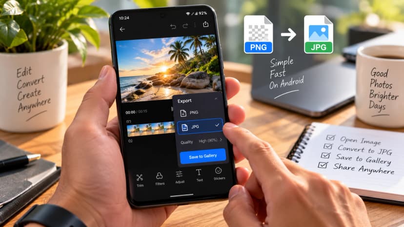 How to Convert PNG to JPG on Android