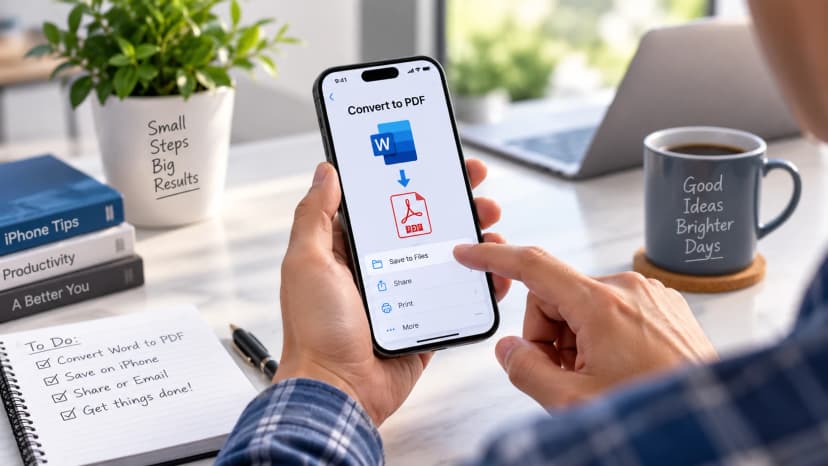 How to Convert Word to PDF on iPhone