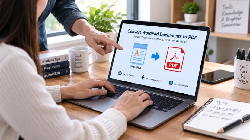 How to Convert WordPad Documents to PDF