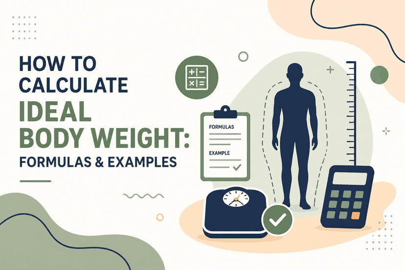How to Calculate Ideal Body Weight: Formulas and Examples