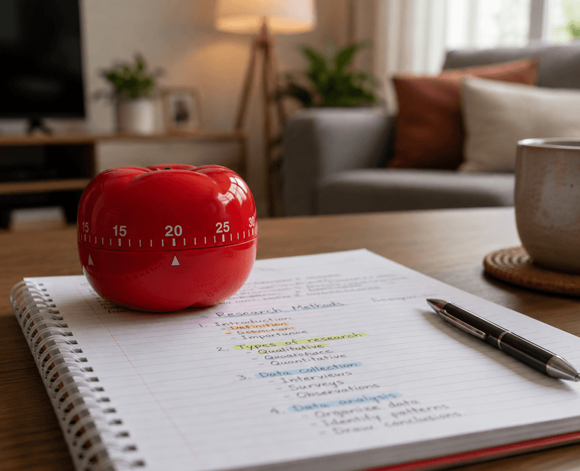 25 Minute Pomodoro Timer: How the 25/5 Study Method Works