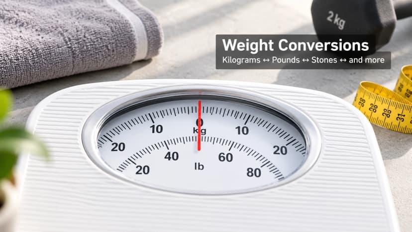 Weight Conversion: Kilograms, Pounds, and Stones