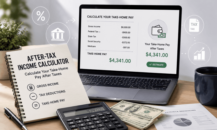 After-Tax Income Calculator: Calculate Your Take-Home Pay After Taxes