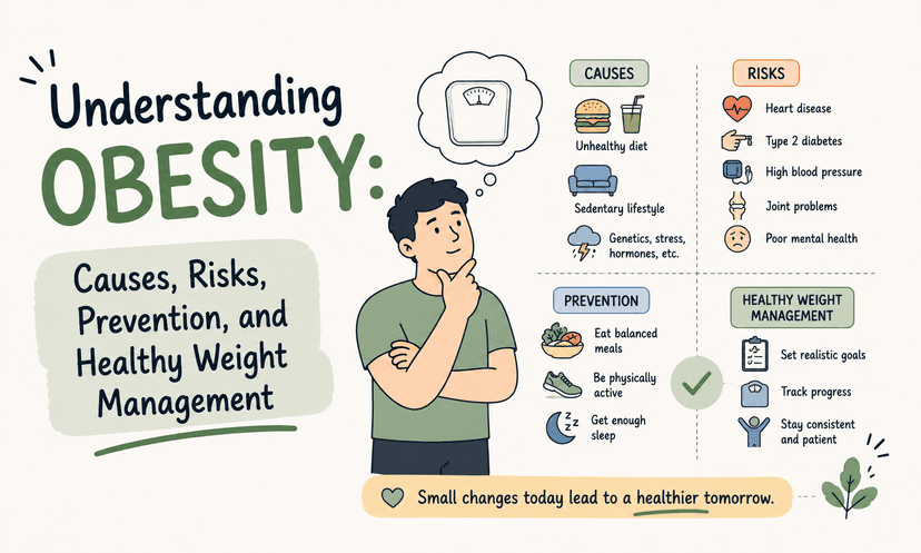 Understanding Obesity: Causes, Risks, Prevention, and Healthy Weight Management