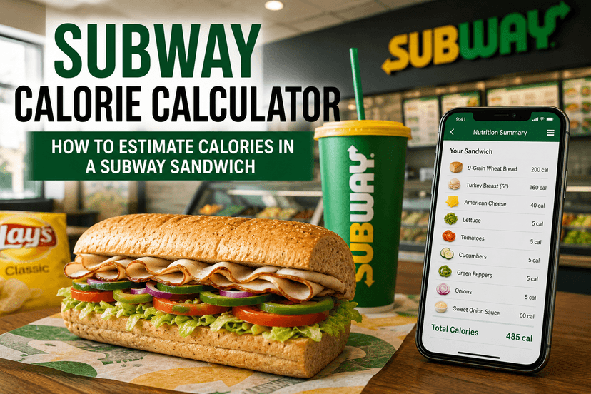 Subway Calorie Calculator: How to Estimate Calories in a Subway Sandwich