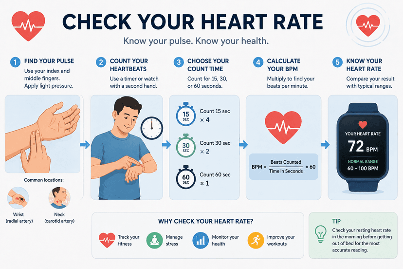 How to Check Your Heart Rate: Easy Ways to Measure Your Pulse